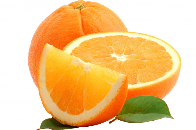 Обои картинки фото еда, цитрусы, макро, цитрус, лист, апельсин