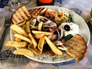 обоя еда, вторые блюда, гирос, греческая, кухня