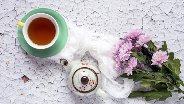 Картинка еда напитки +Чай заварник чай хризантемы
