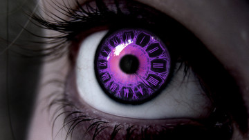Картинка разное компьютерный+дизайн фиолетовый часы глаз