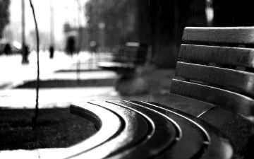 Картинка разное -+другое дождь скамейка