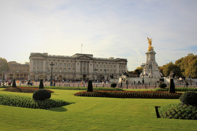 Обои картинки фото buckingham palace, города, лондон , великобритания, buckingham, palace