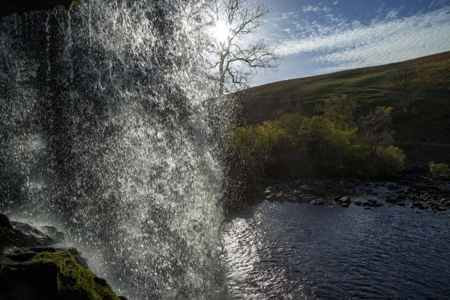 Обои картинки фото природа, водопады, поток, водопад, вода