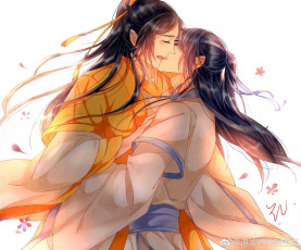 Картинка аниме mo+dao+zu+shi лань сичэнь мэн яо поцелуй