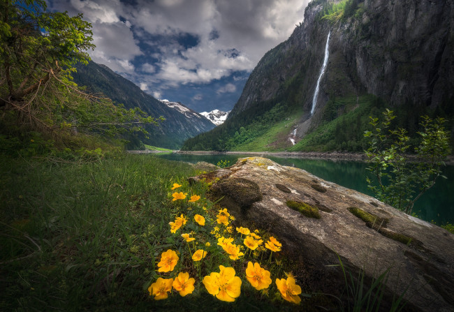 Обои картинки фото природа, водопады, пейзаж