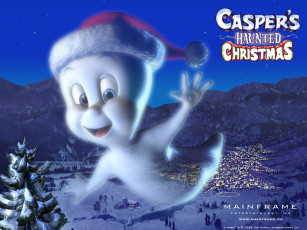 обоя мультфильмы, casper`s, haunted, christmas