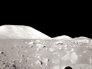 обоя панорама, аполлона, 17, космос, луна