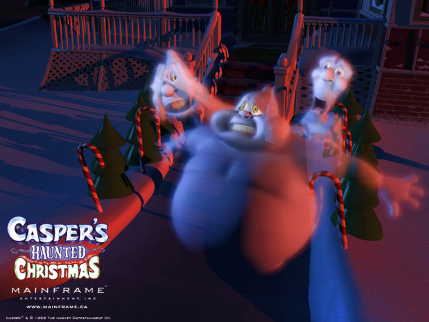 Обои картинки фото мультфильмы, casper`s, haunted, christmas