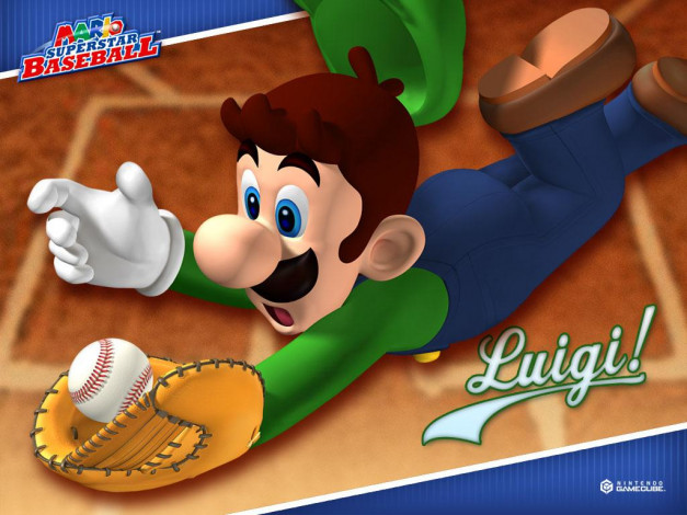 Обои картинки фото mario, superstar, baseball, видео, игры