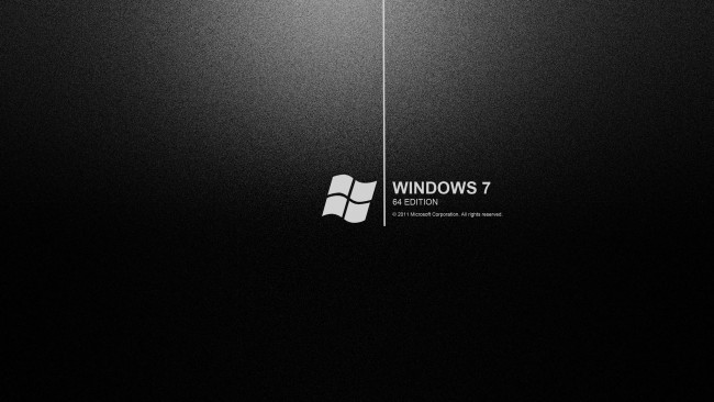 Обои картинки фото компьютеры, windows, vienna, черный, фон, 7, линия