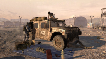 Картинка 3д+графика армия+ military автомобиль солдаты фон