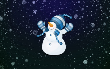 Картинка праздничные векторная+графика+ новый+год снеговик зима новый год снег праздник минимализм фон настроение