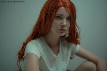 Картинка девушки ксана+станкевич рыжая лицо футболка
