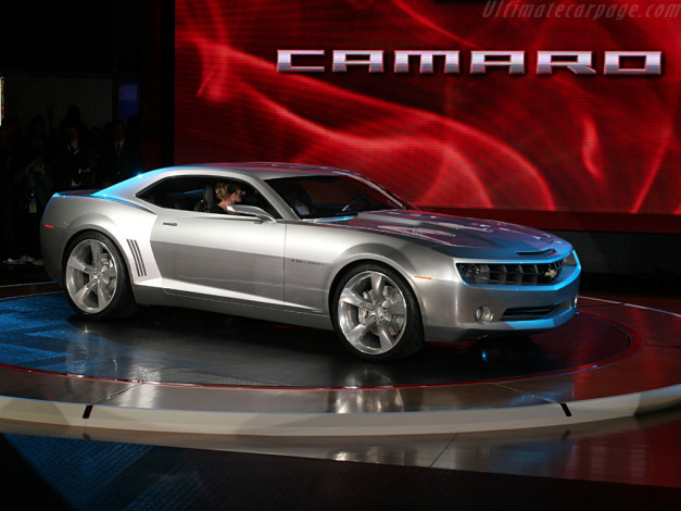 Обои картинки фото chevrolet, camaro, concept, 2006, автомобили, выставки, уличные, фото