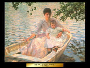 Картинка madre hijo en un bote рисованные edmund charles tarbell