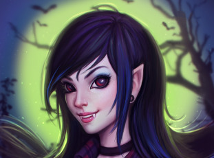 обоя фэнтези, вампиры, marceline, abadeer, вампир, vampire, queen, adventure, time