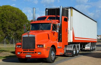 Картинка t600+kenworth автомобили kenworth седельный грузовик тяжелый тягач