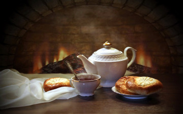 Картинка еда напитки +Чай ватрушки напиток заварник