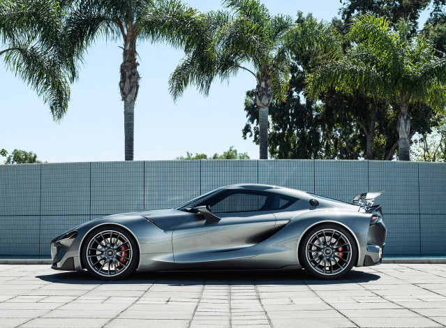 Обои картинки фото toyota ft-1 graphite concept 2014, автомобили, toyota, graphite, ft-1, 2014, concept