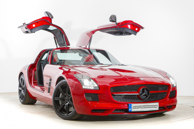 Обои картинки фото mercedes-benz amg sls performance studio edition, автомобили, mercedes-benz, красный