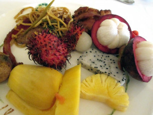 Картинка еда фрукты +ягоды экзотика ананас личи