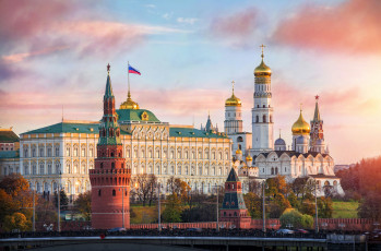 Картинка кремль города москва+ россия столицы дворцы москва
