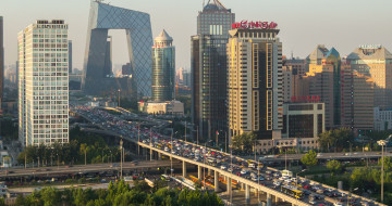 Картинка города пекин+ китай столицы пекин мегаполис небоскребы