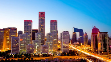 Картинка города пекин+ китай пекин столицы небоскребы мегаполис