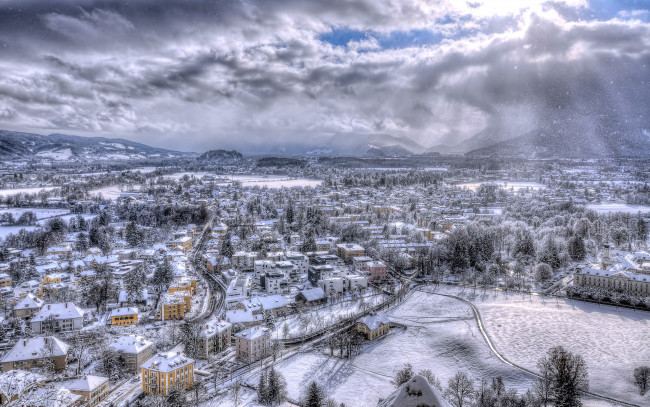 Обои картинки фото города, зальцбург , австрия, зима