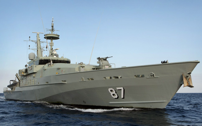 Обои картинки фото hmas pirie,  acpb 87, корабли, катера, вмс, австралии, класс, армидейл, военные, патрульный, катер