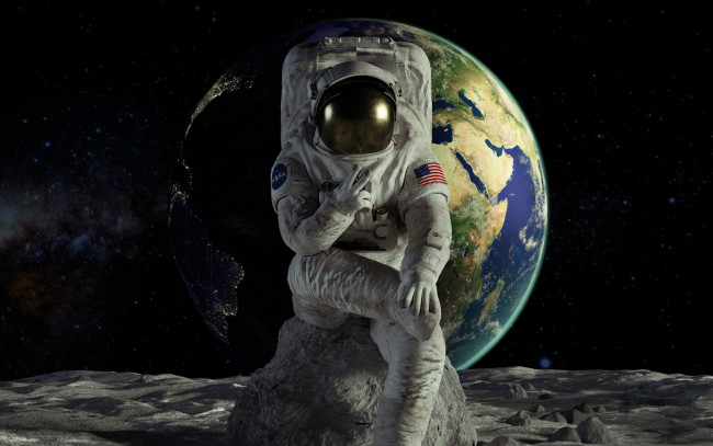 Обои картинки фото космос, астронавты, космонавты, земля, астронавт