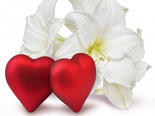 Картинка праздничные день св валентина сердечки любовь цветы