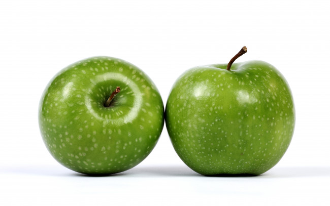 Обои картинки фото еда, Яблоки, зеленый