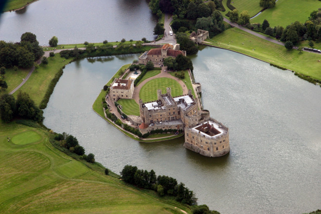 Обои картинки фото leeds, castle, kent, england, города, дворцы, замки, крепости, замок, остров, река