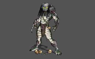 Картинка хищник фэнтези существа alien инопланетянин пришелец predator