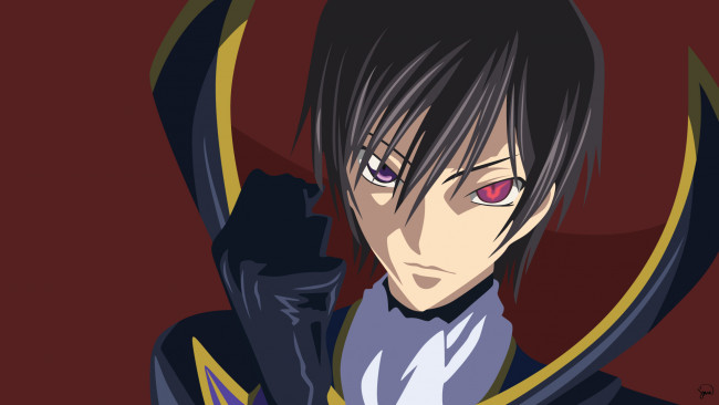 Обои картинки фото аниме, code geass, лелуш, парень