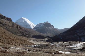 Картинка тибет +кайлас природа горы кайлас паломничество гора снег вершина вид