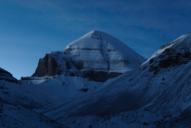 Обои картинки фото тибет,  кайлас, природа, горы, гора, паломничество, кайлас, снег, вершина, вид