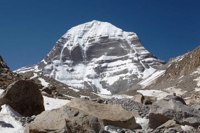 Обои картинки фото тибет,  кайлас, природа, горы, вершина, вид, снег, паломничество, кайлас, гора