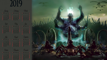 обоя календари, фэнтези, скорпион, армия