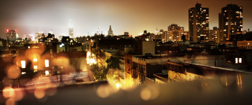 Картинка города нью-йорк+ сша район здания дома огни панорама город