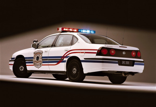 Обои картинки фото автомобили, chevrolet, impala, белый, полиция