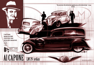 Картинка автомобили рисованные alcapone