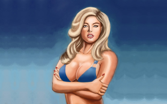 Обои картинки фото рисованные, люди, kate, upton