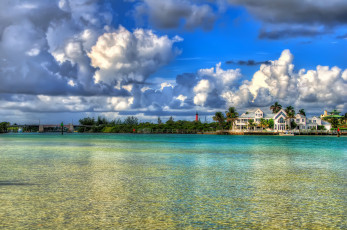 обоя jupiter, florida, города, пейзажи, облака, вода, флорида