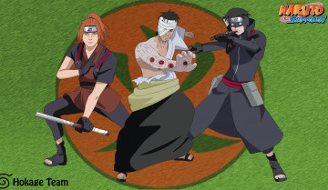 Картинка аниме naruto данзо шаринган подчинённые бинты круг шиноби корень анбу