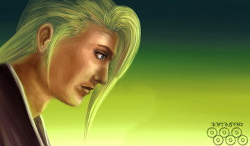 Картинка bleach аниме длинный волос парень фон арт взгляд