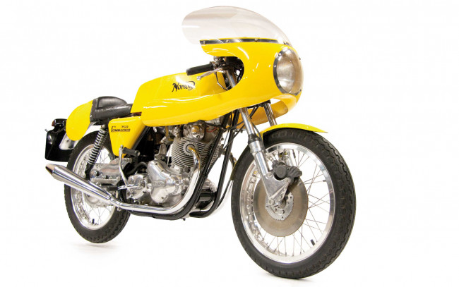 Обои картинки фото мотоциклы, norton, yellow, ducati