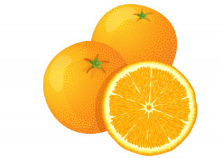 Картинка векторная+графика еда+ food апельсин дольки фон