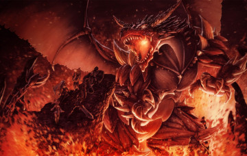 Картинка аниме животные +существа воины дракон